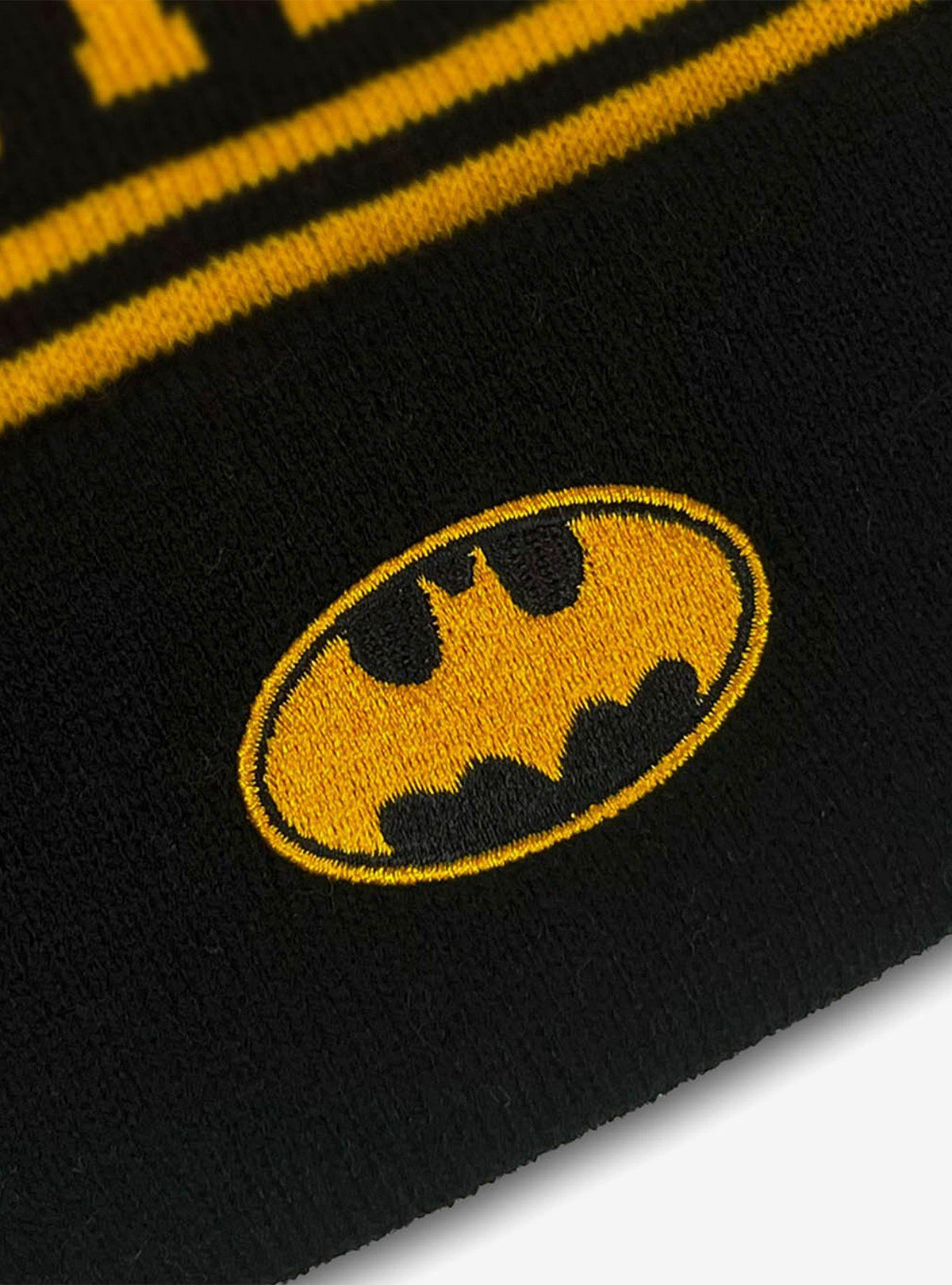 Gorro tejido acrílico de Batman con pompón