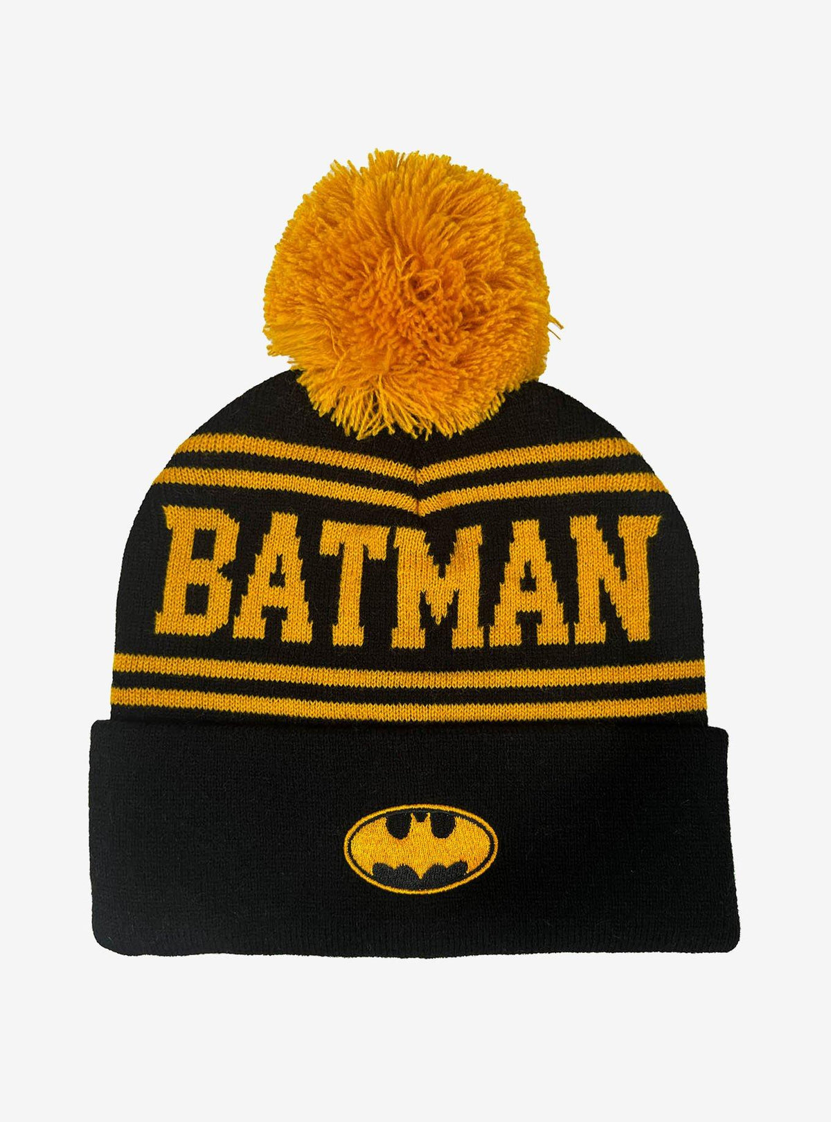 Gorro tejido acrílico de Batman con pompón
