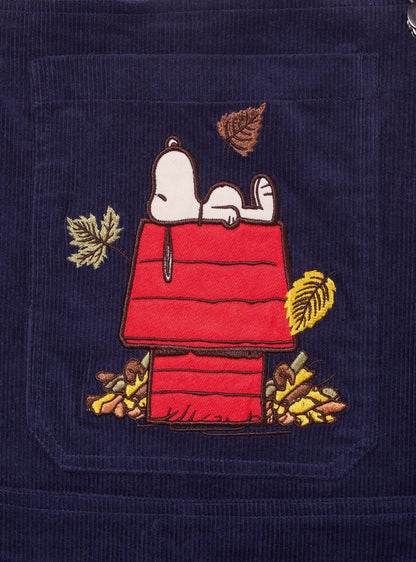 Vestido peto de cotelé Snoopy Peanuts talla plus