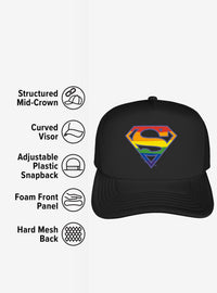 Jockey Trucker de Espuma con Escudo Arcoíris de Superman