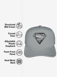Jockey trucker de espuma Superman: logo estilo acero