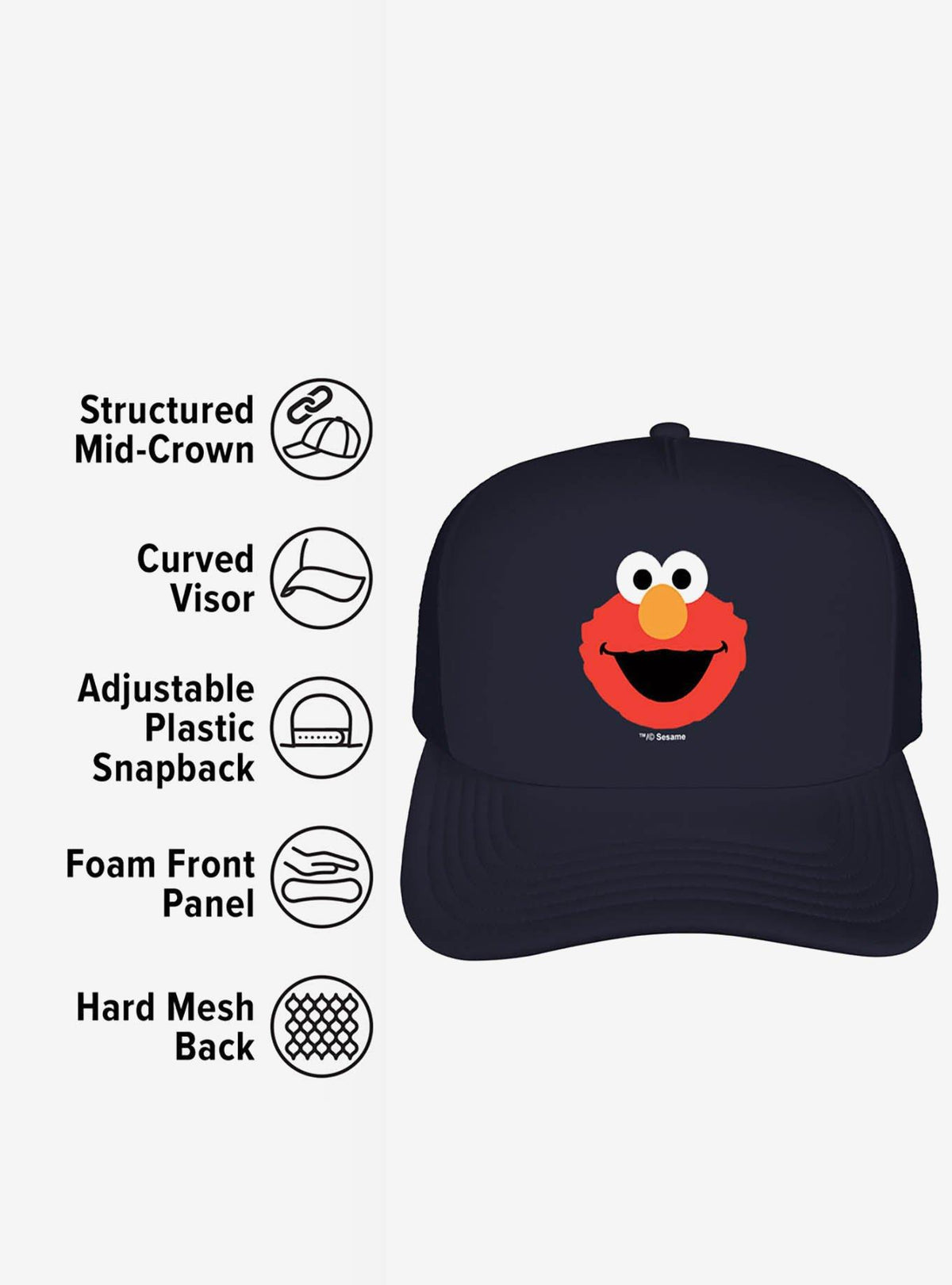 Jockey trucker de espuma Elmo | Sesame Street