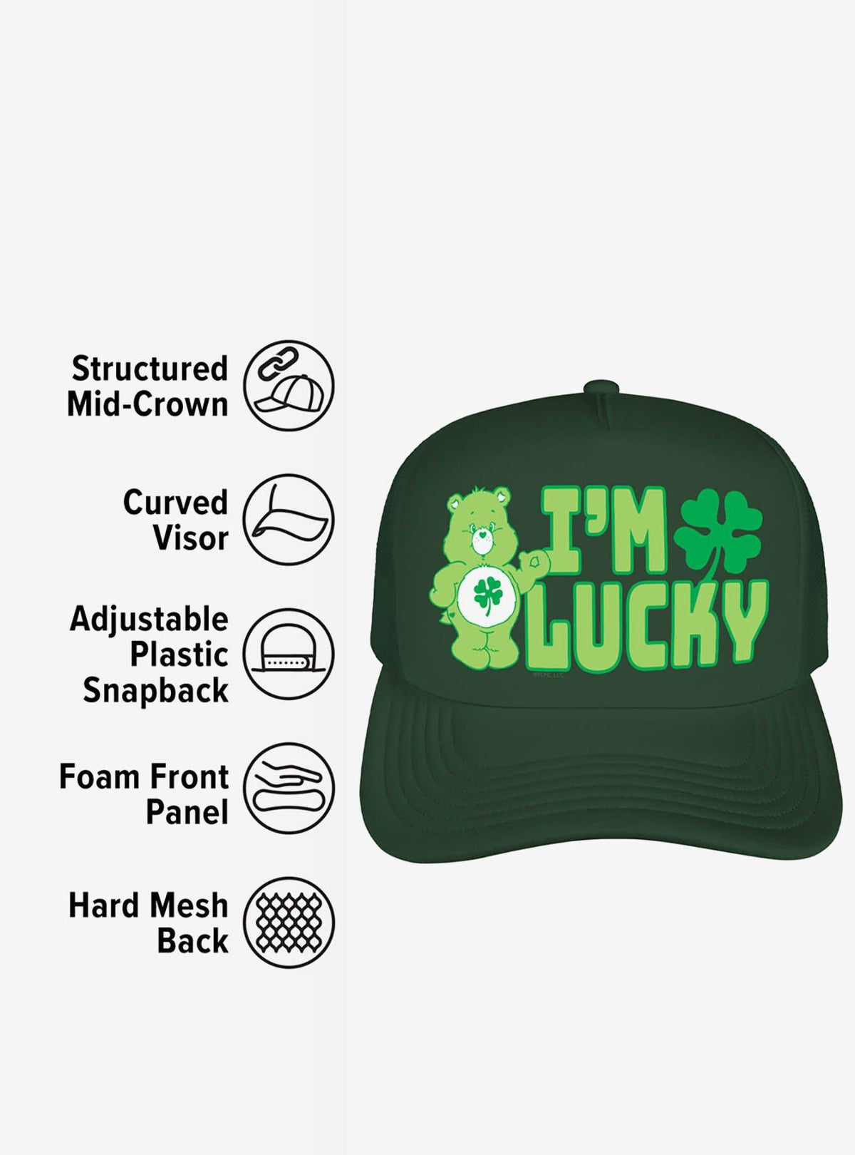 Jockey trucker de espuma I'm Lucky de Care Bears