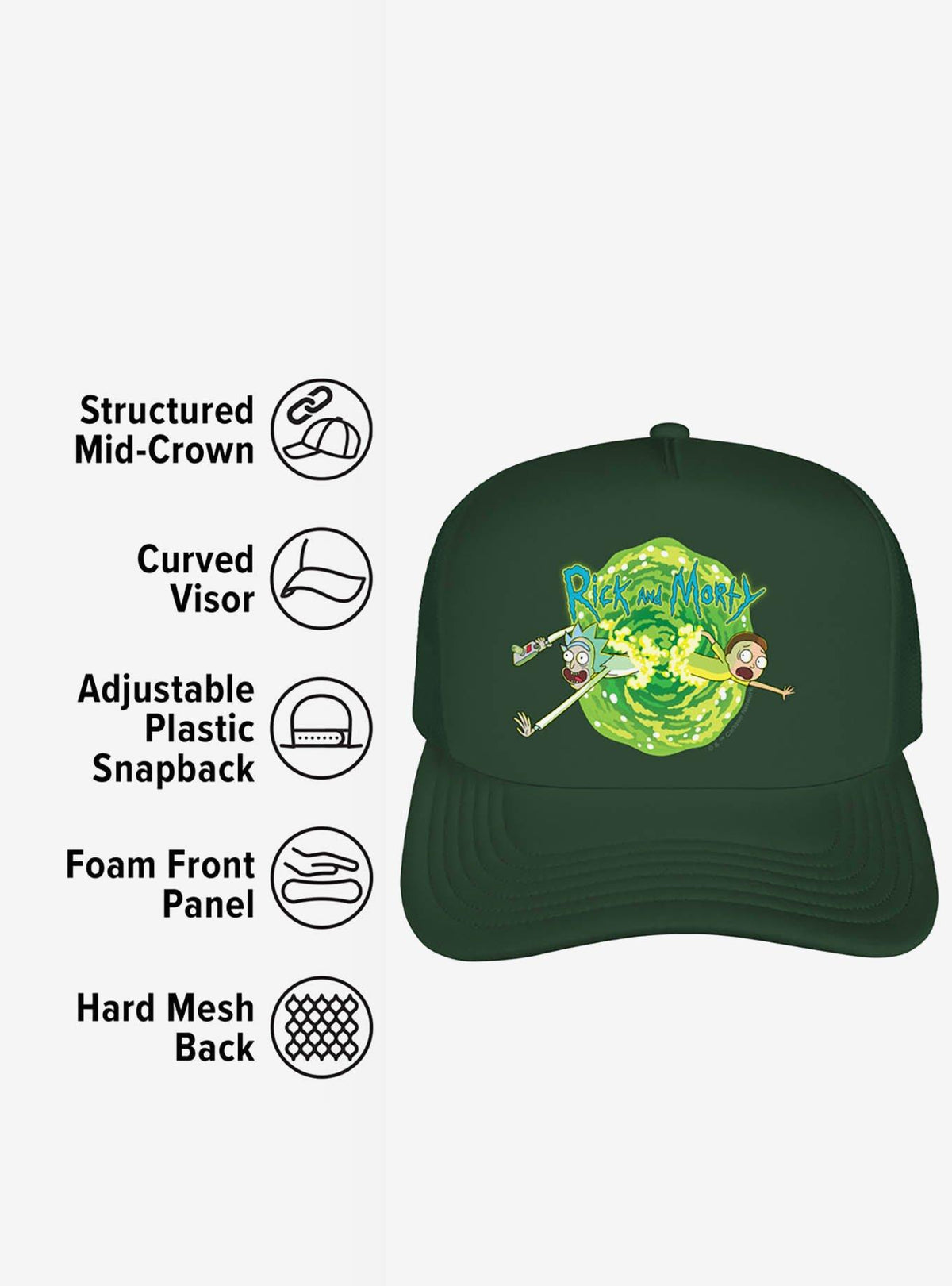 Jockey de espuma Portal de Rick and Morty