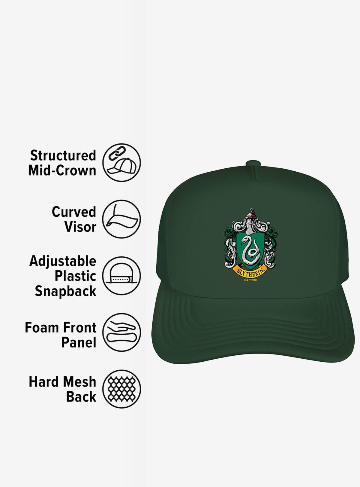 Jockey Trucker de Espuma Harry Potter Slytherin