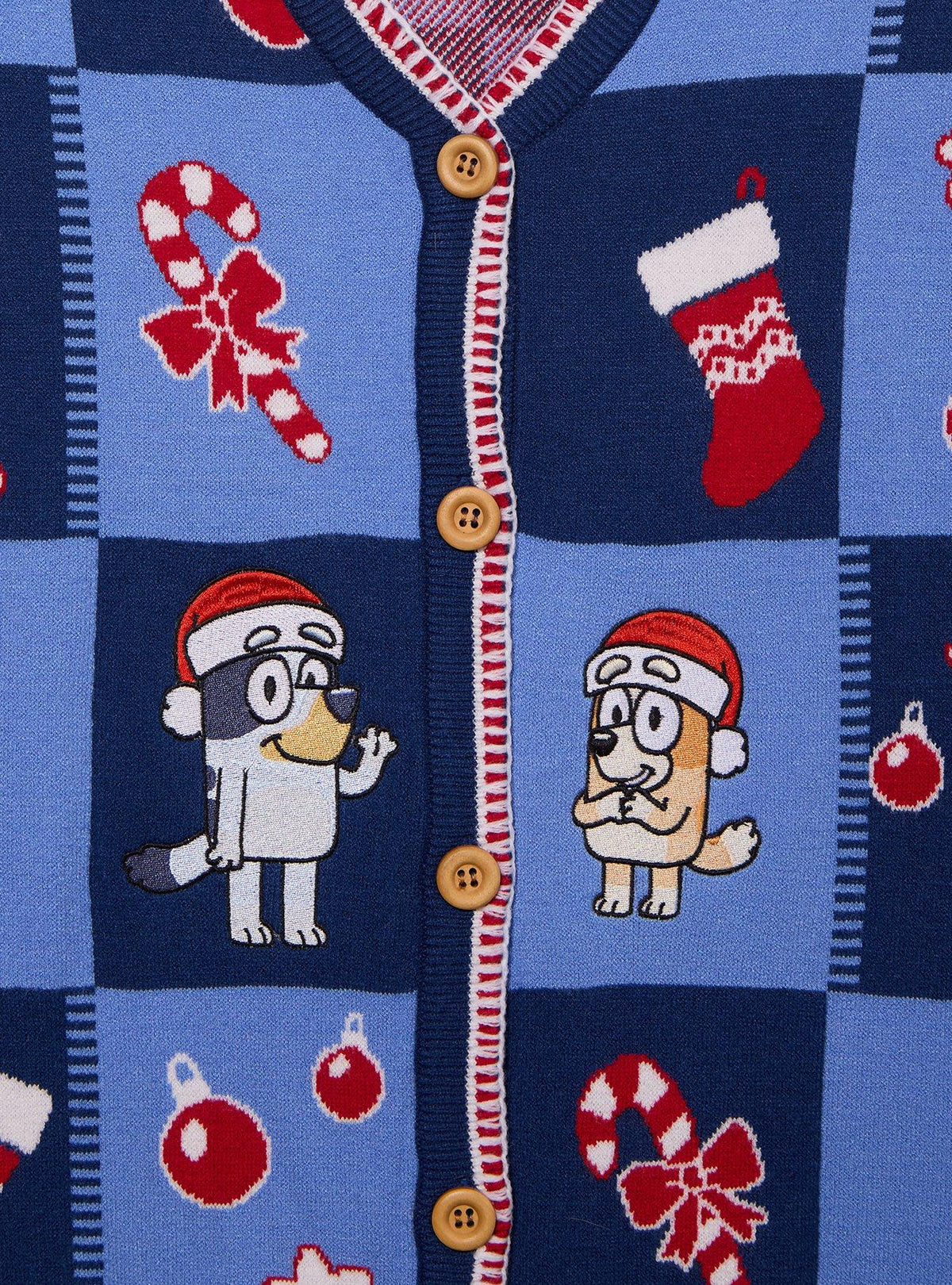 Chaleco navideño de Bluey y Bingo
