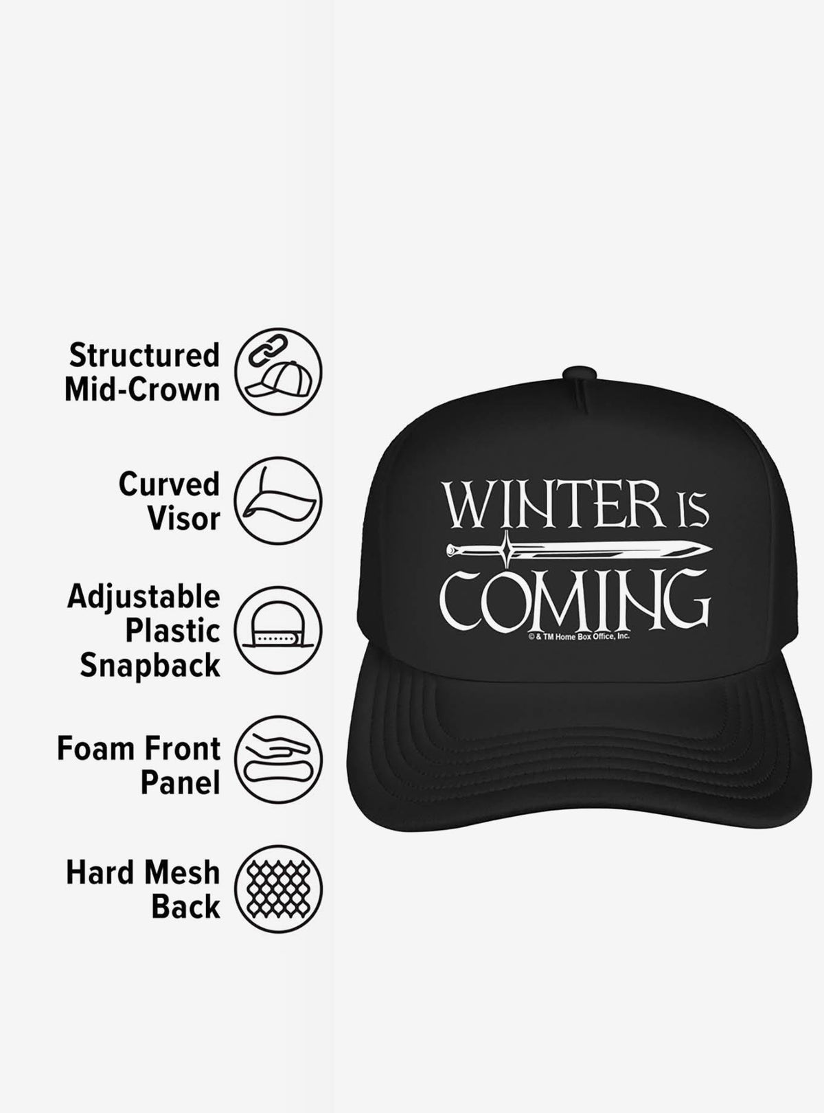 Jockey trucker de espuma Game of Thrones: Winter Is Coming