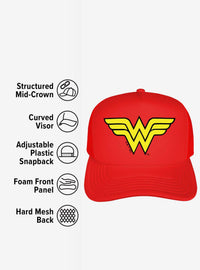 Jockey trucker de espuma con logo clásico de Wonder Woman