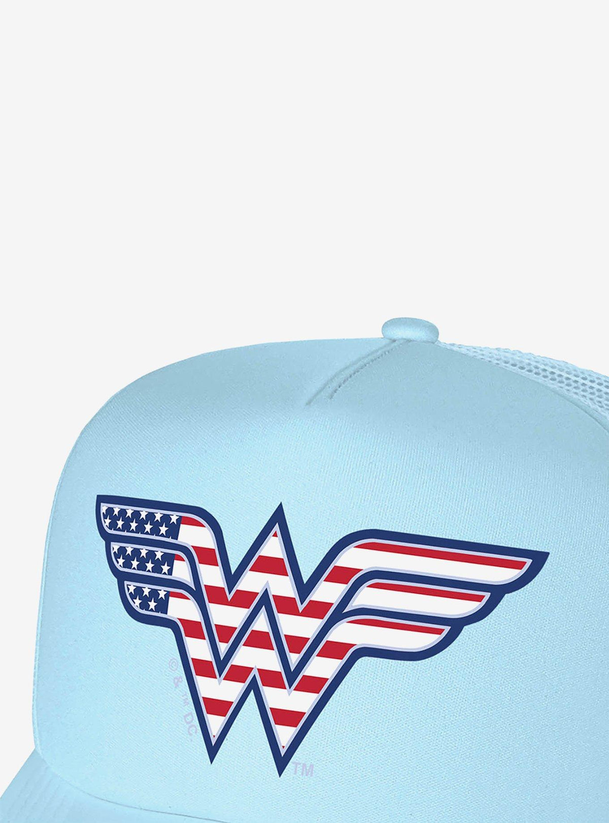 Jockey trucker de Wonder Woman con bandera de EE. UU.