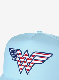 Jockey trucker de Wonder Woman con bandera de EE. UU.