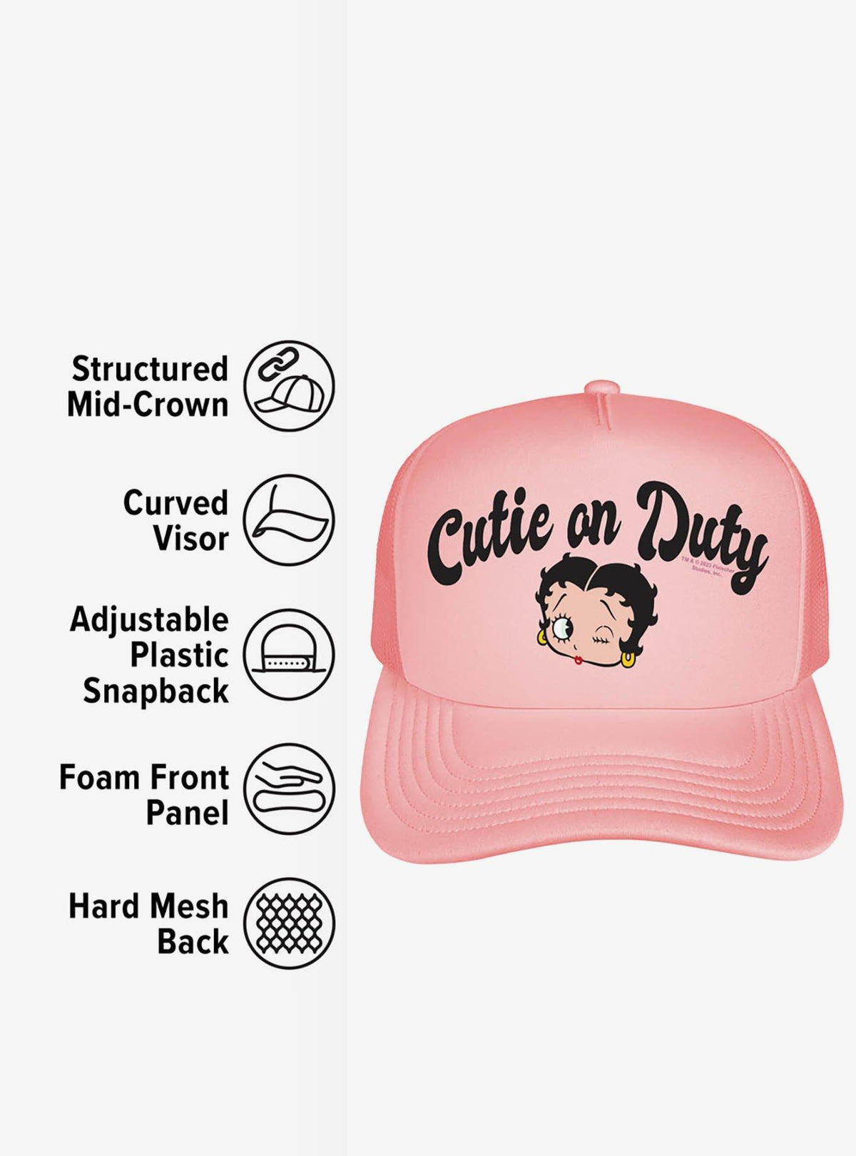Jockey trucker Betty Boop: coqueta en servicio