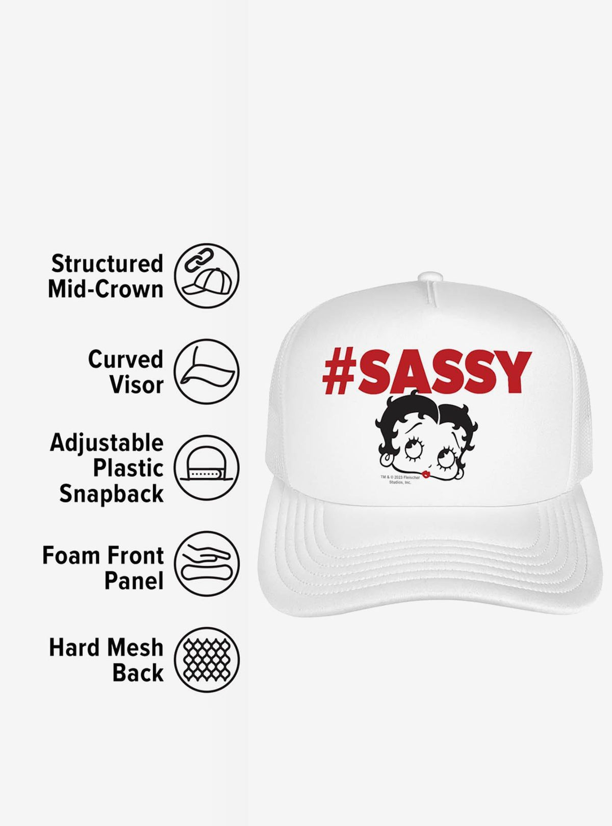 Jockey trucker de espuma Betty Boop Sassy
