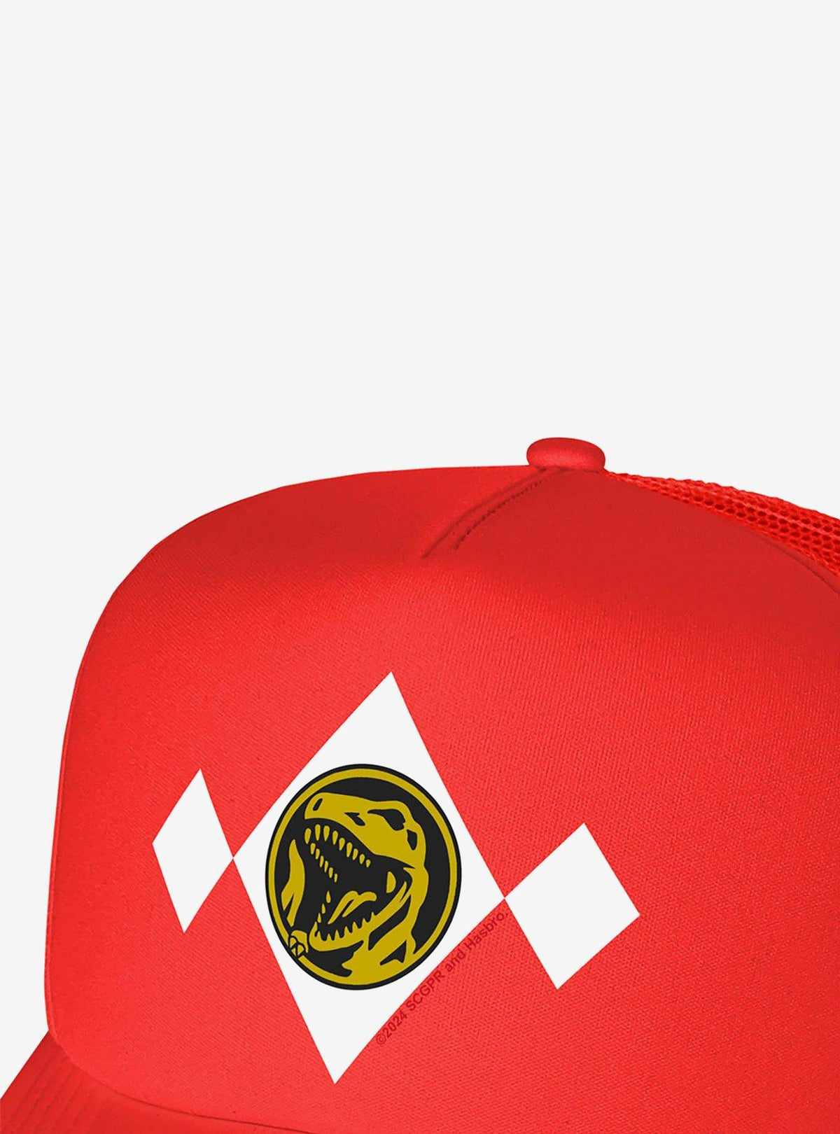 Jockey trucker de espuma Power Rangers con medallón rojo