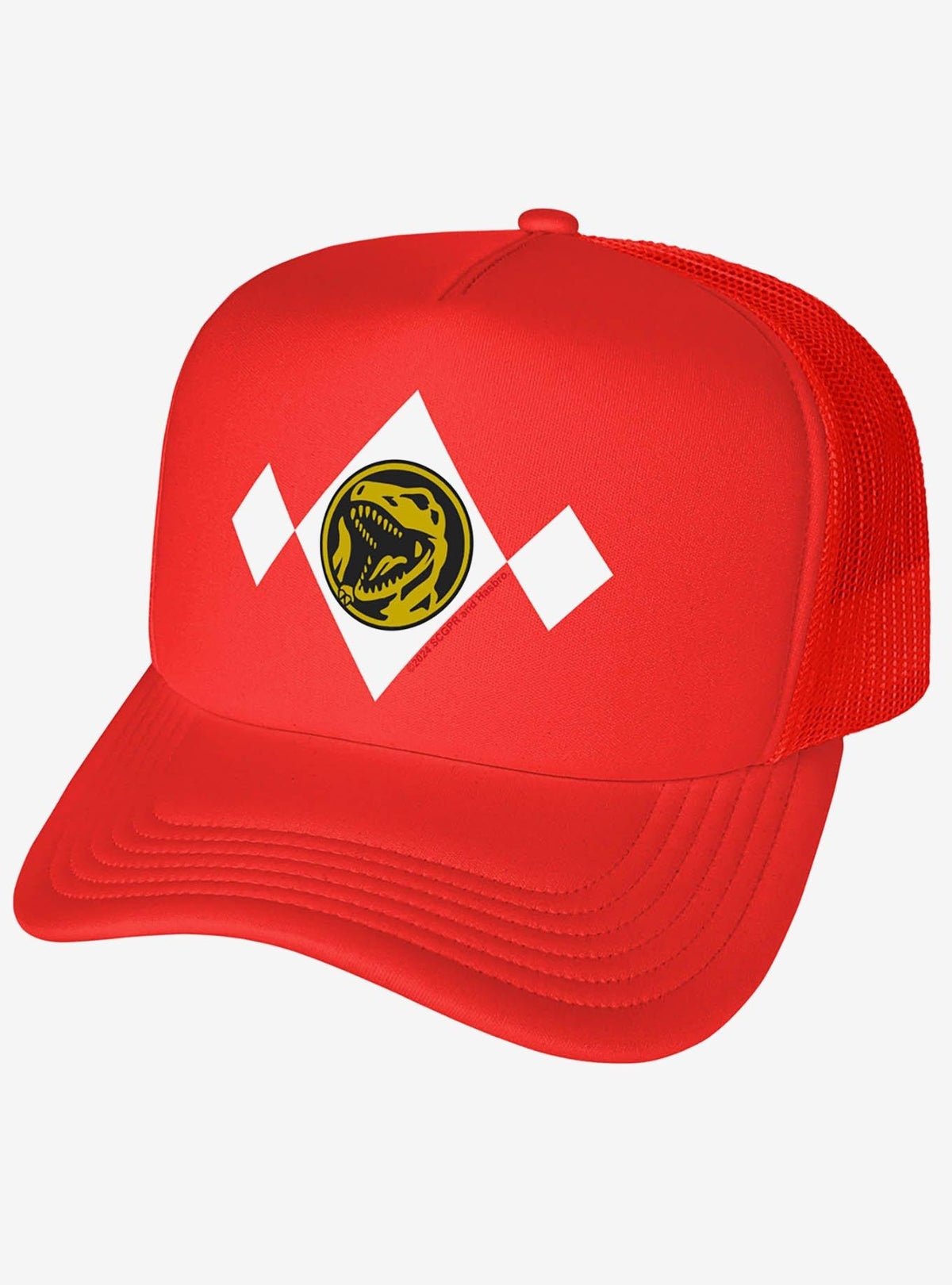 Jockey trucker de espuma Power Rangers con medallón rojo