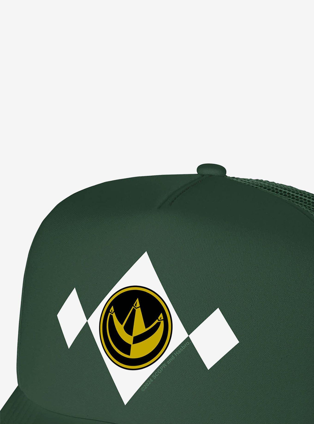 Jockey trucker de espuma Power Rangers, medallón verde