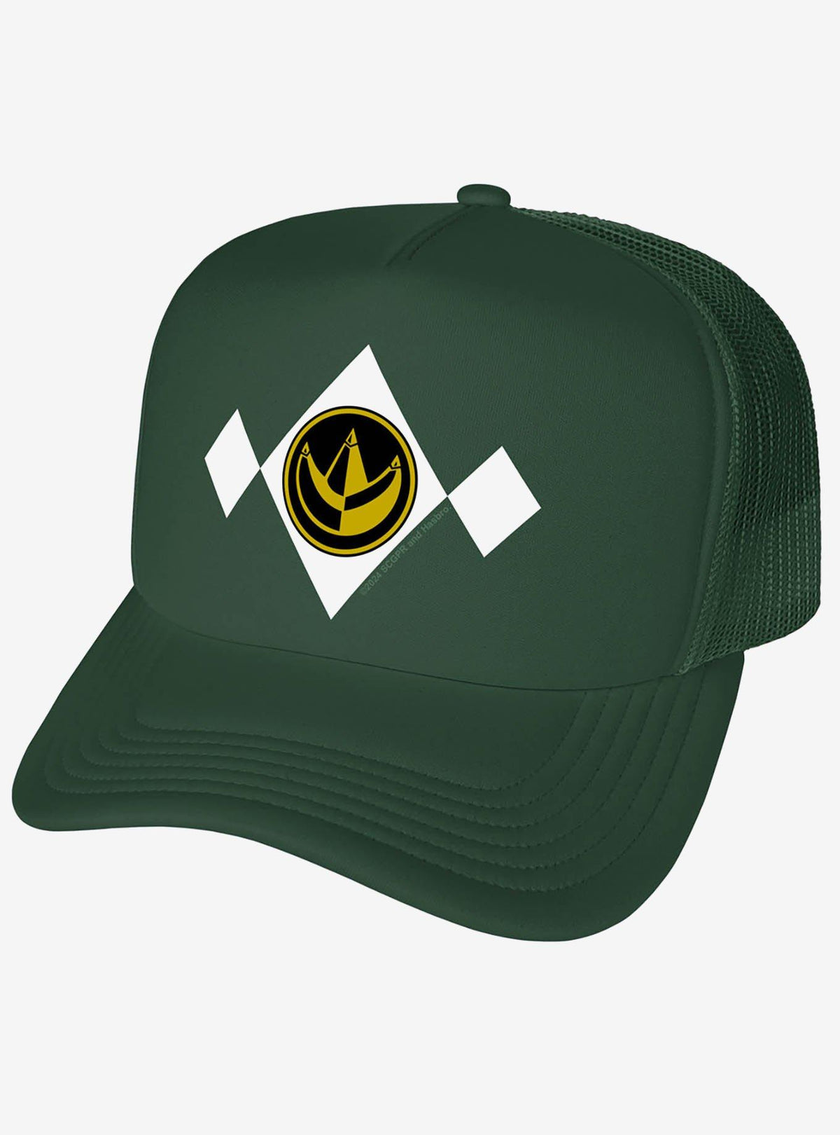 Jockey trucker de espuma Power Rangers, medallón verde
