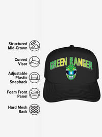 Jockey de espuma Casco del Green Ranger - Power Rangers