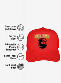 Mortal Kombat: jockey trucker de espuma con logo clásico