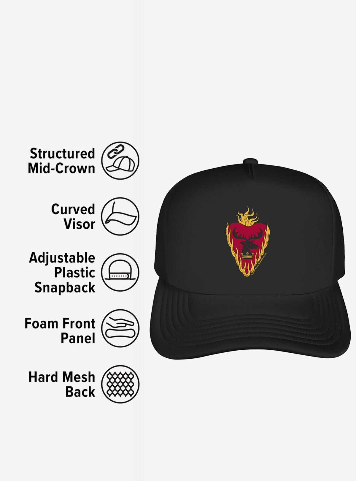 Jockey Game of Thrones con emblema de Stannis Baratheon