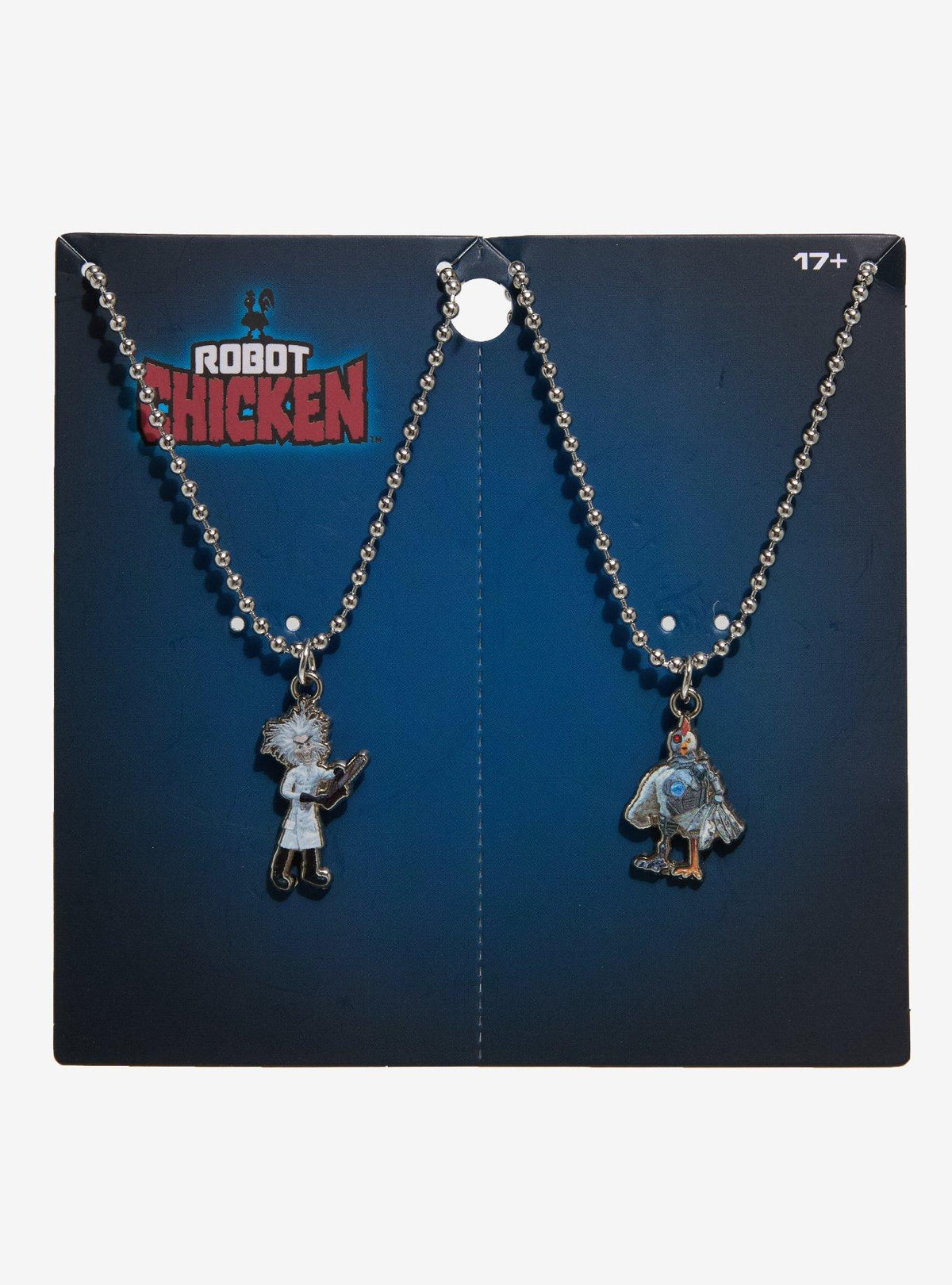 Set de collares de Robot Chicken y Mad Scientist