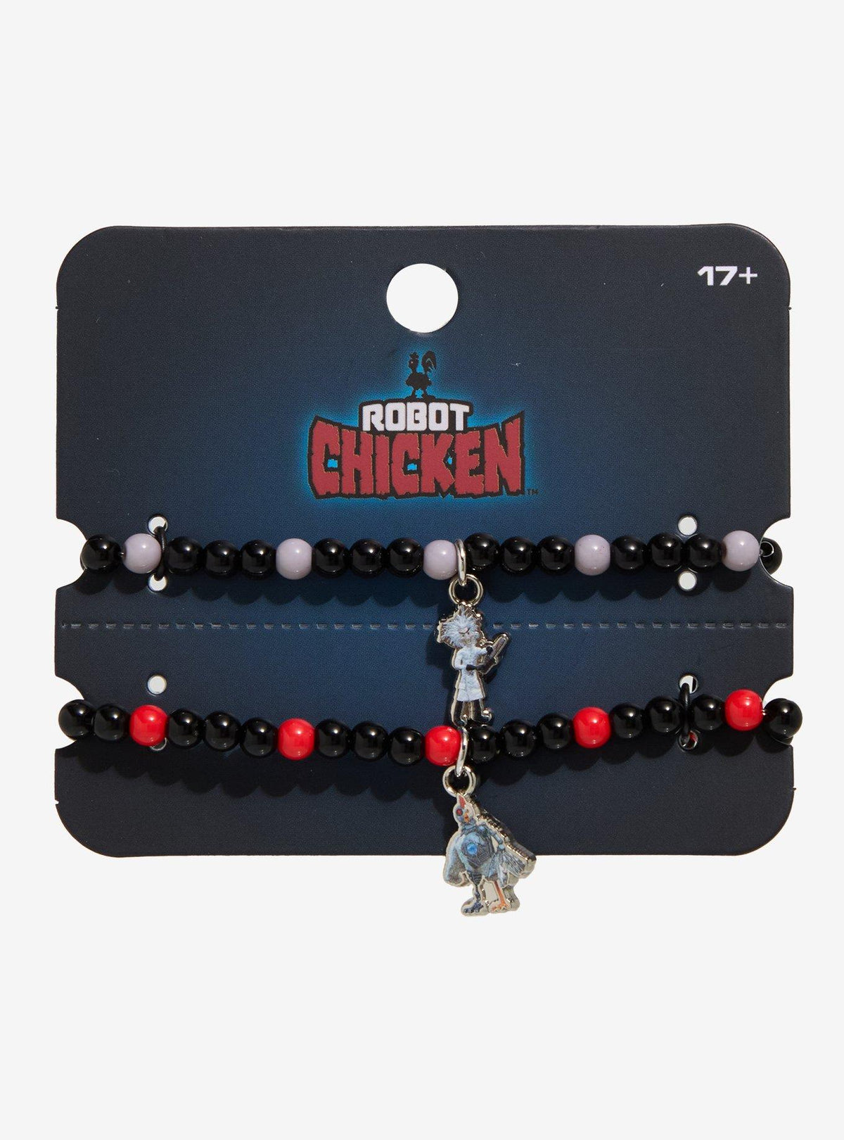 Set de 2 pulseras Robot Chicken y Mad Scientist