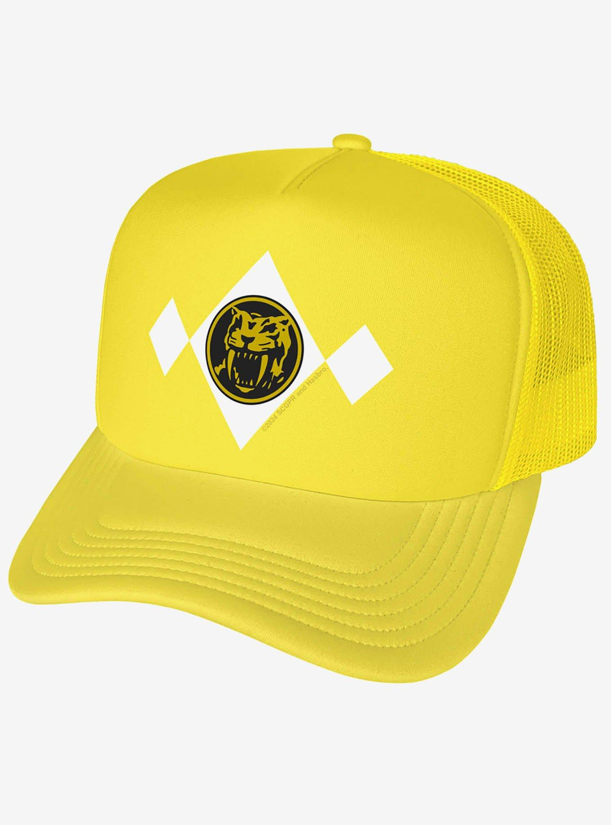 Jockey trucker de espuma Power Rangers, medallón amarillo