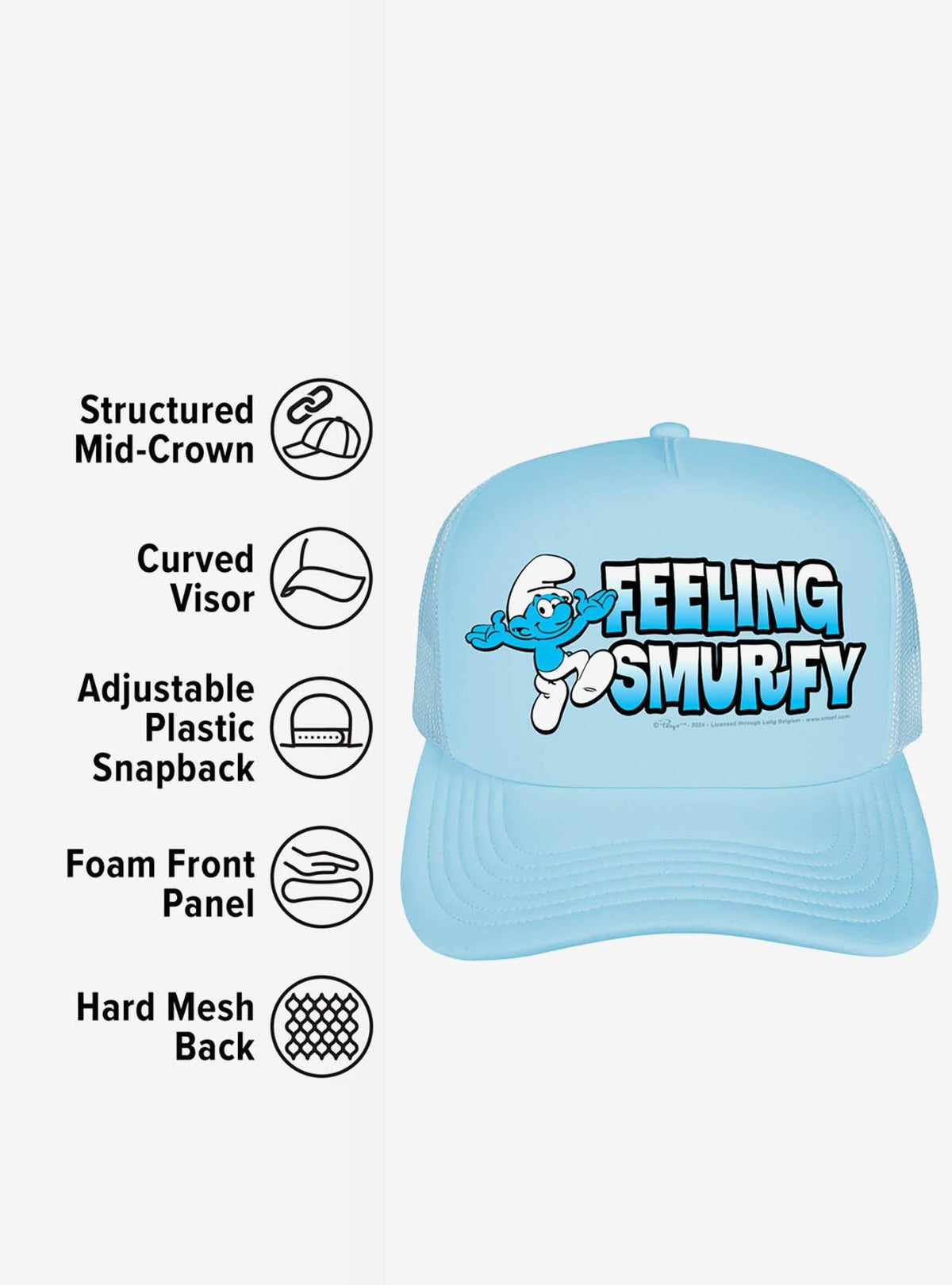 Jockey trucker de espuma The Smurfs Feeling Smurfy
