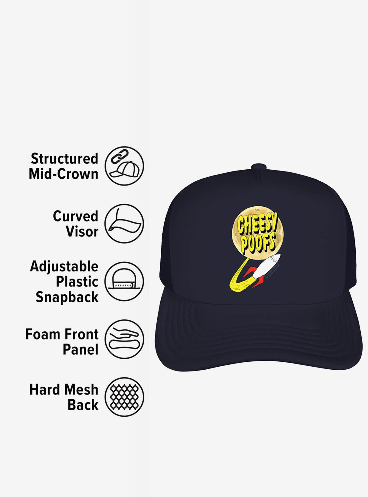 Jockey trucker de espuma South Park Cheesy Poofs