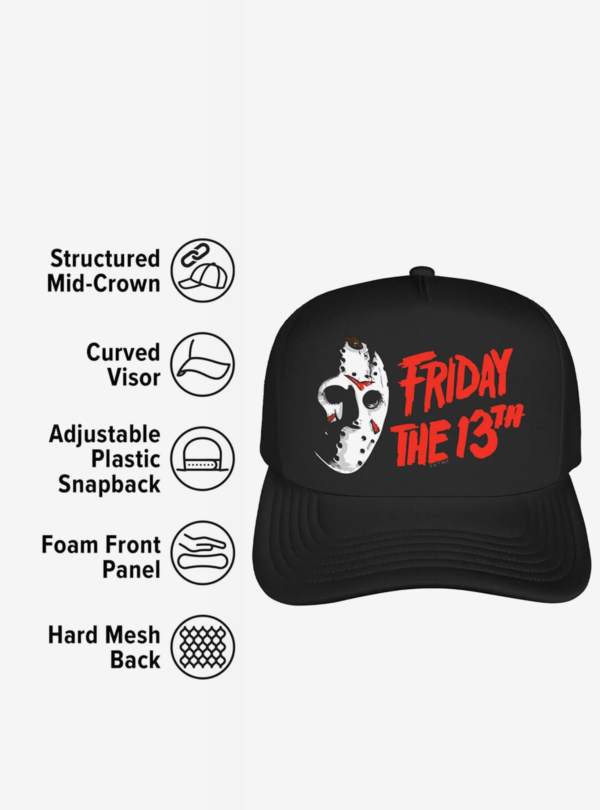 Jockey trucker de espuma Happy Friday - Friday the 13th
