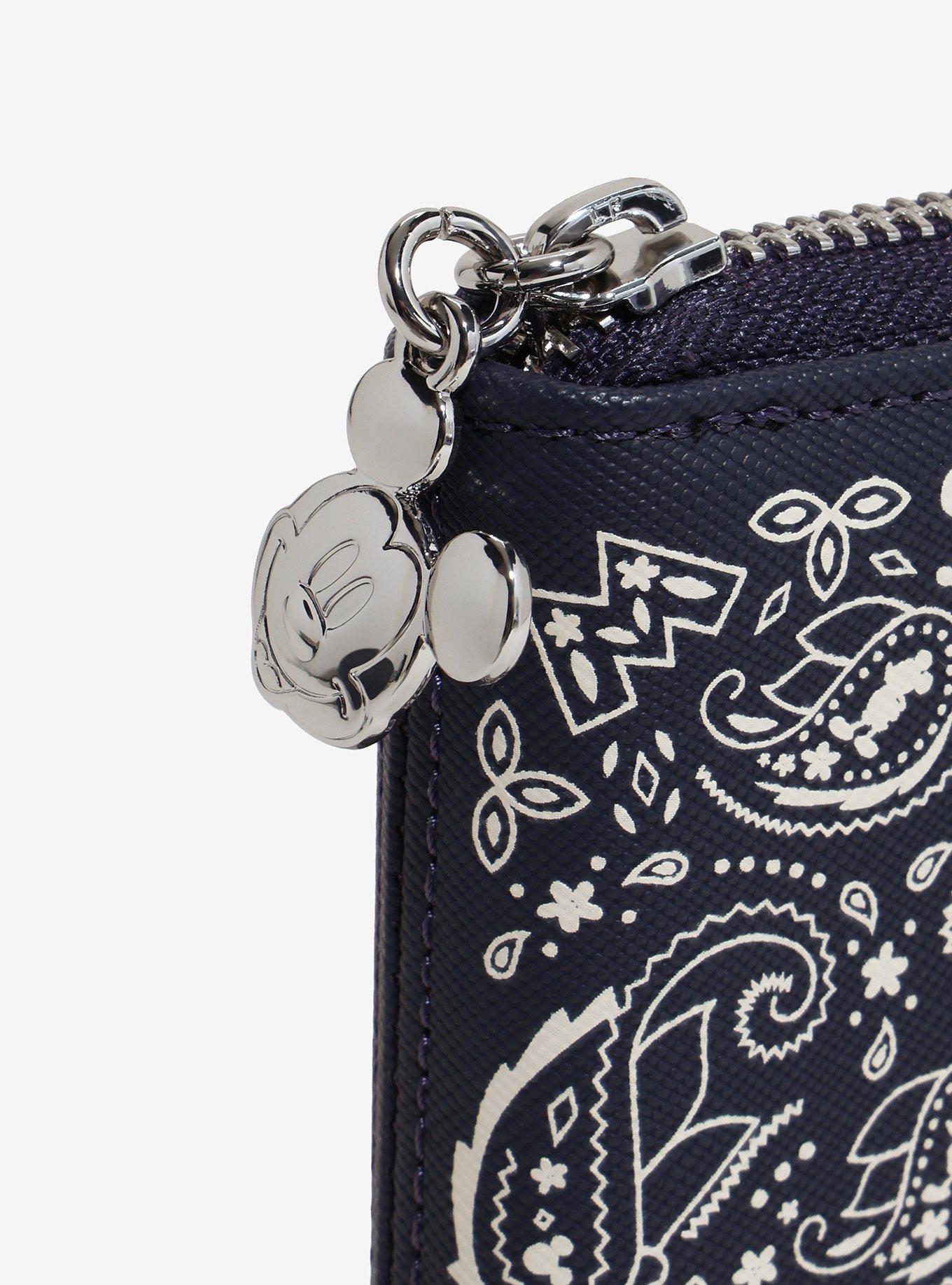 Billetera con cierre estampada de Mickey Mouse