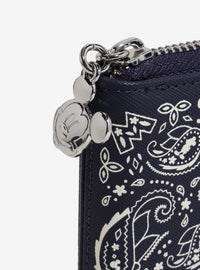 Billetera con cierre estampada de Mickey Mouse