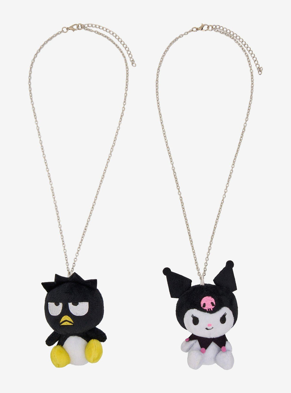 Set de collares de peluche Kuromi y Badtz-Maru
