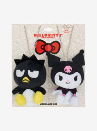 Set de collares de peluche Kuromi y Badtz-Maru