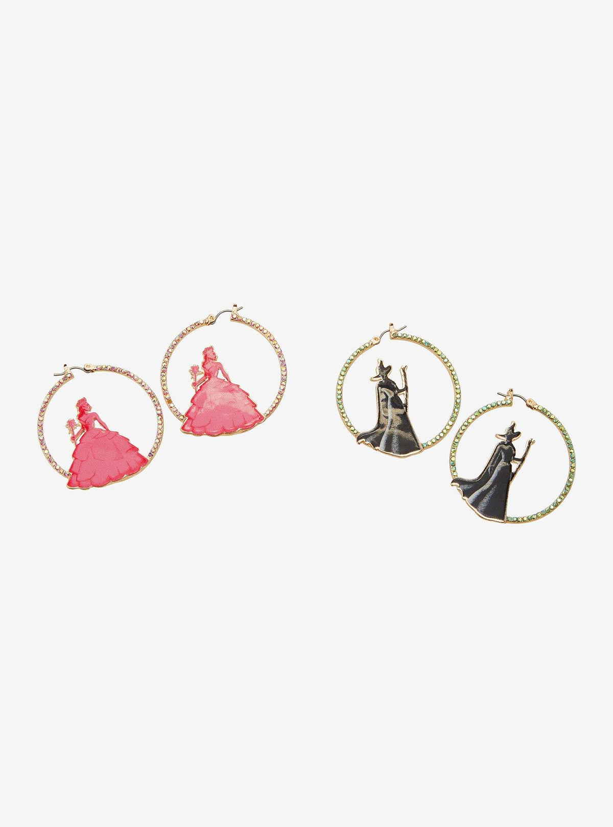 Set de aros Glinda y Elphaba - Wicked
