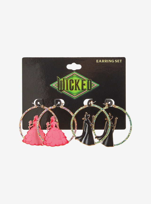 Set de aros Glinda y Elphaba - Wicked