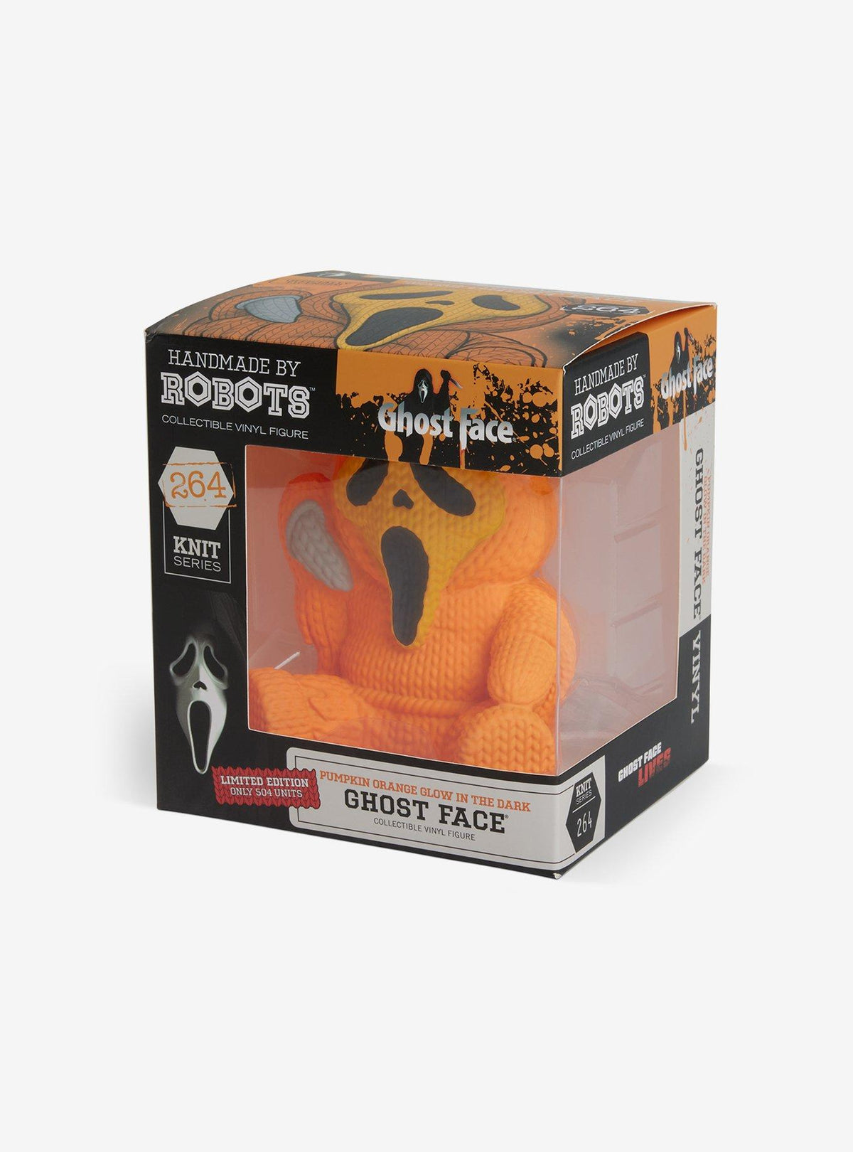 Figura Ghost Face calabaza que brilla en la oscuridad