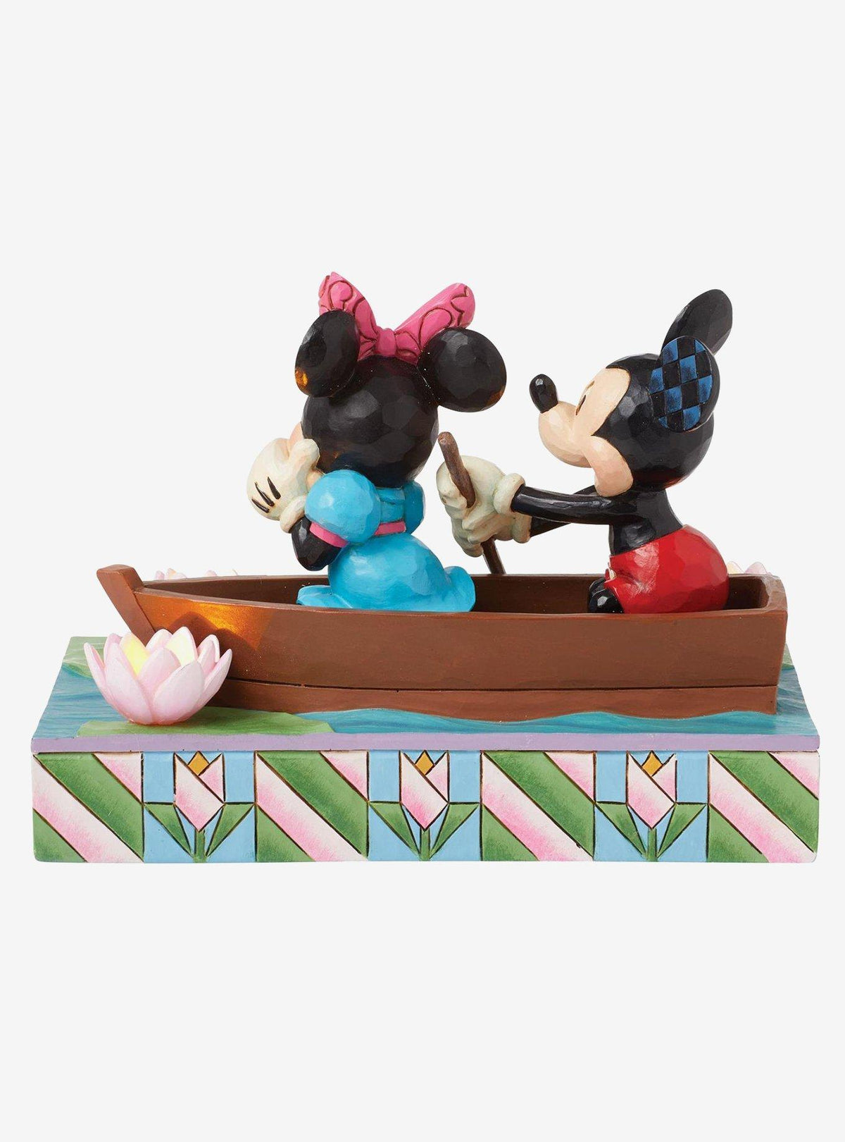 Figura LED Disney Mickey y Minnie en bote - Jim Shore