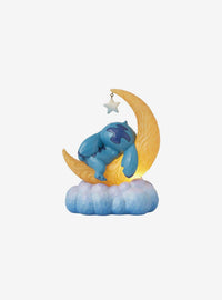 Figura LED de Stitch con Scrump en la luna - Jim Shore