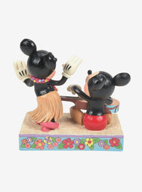 Figura de Mickey y Minnie en Hawái de Jim Shore