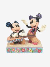 Figura de Mickey y Minnie en Hawái de Jim Shore
