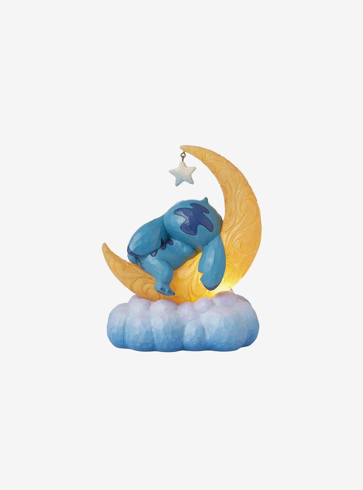 Figura LED de Stitch y Scrump en la Luna - Jim Shore