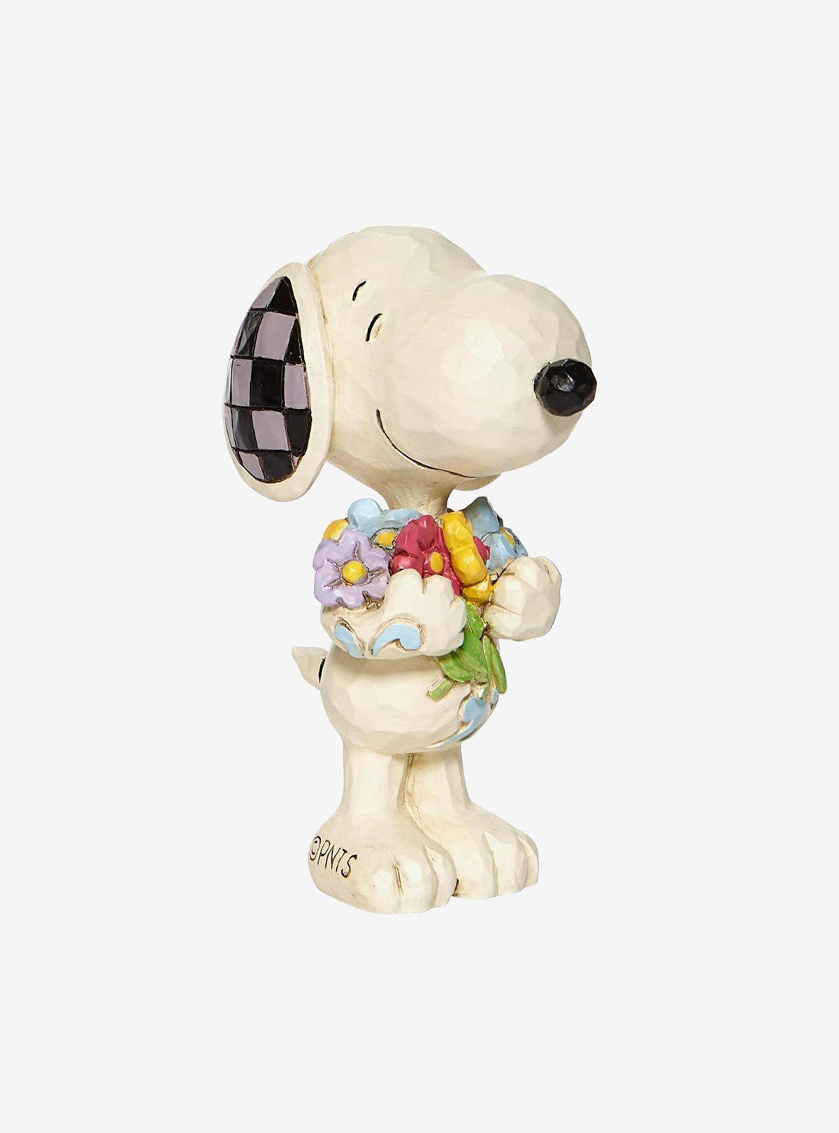 Figura mini de Snoopy con flores de Peanuts