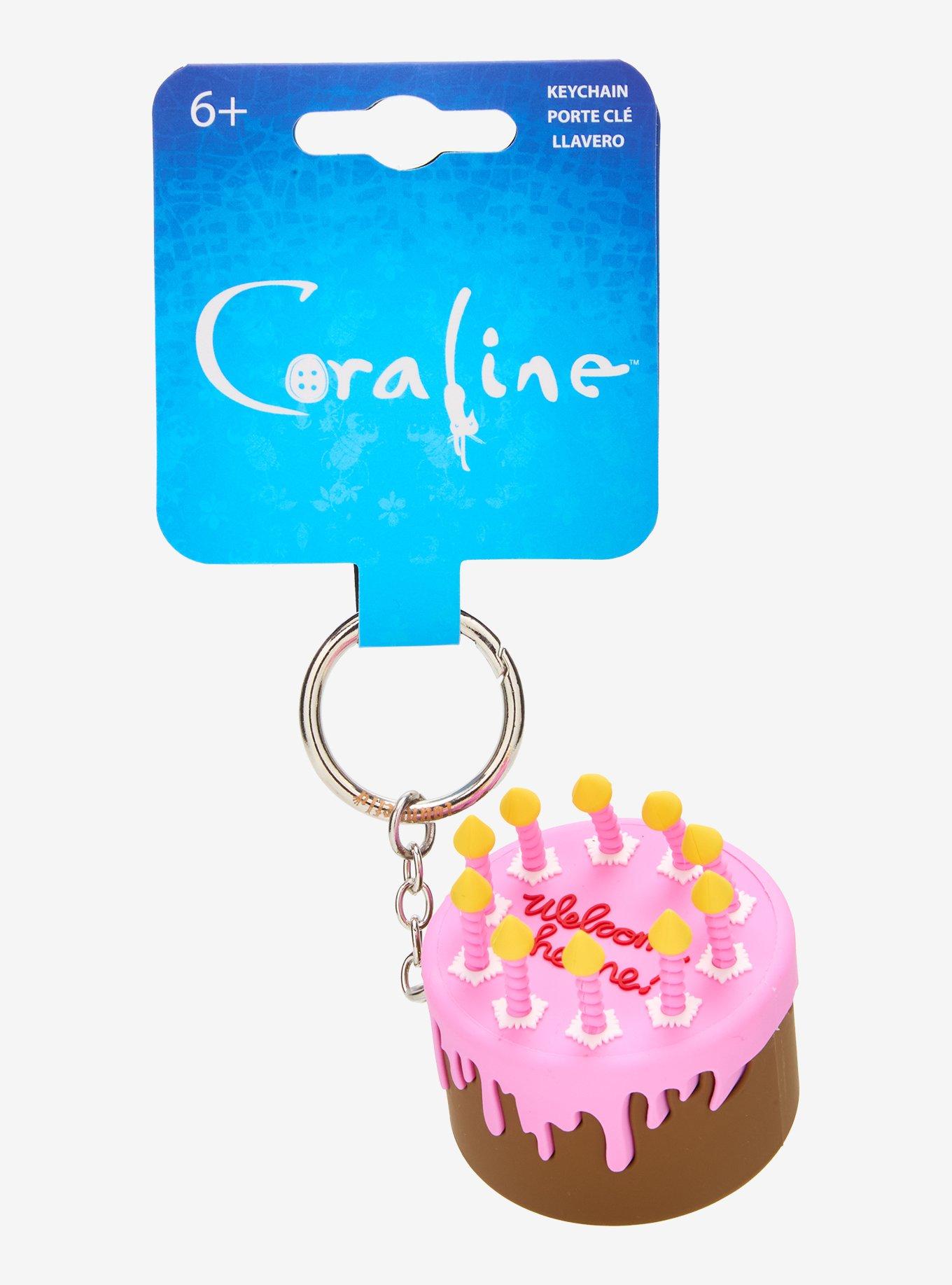 Llavero moldeado de pastel Welcome Home de Coraline