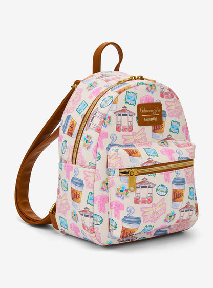 Mini mochila Gilmore Girls con íconos de Stars Hollow