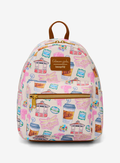 Mini mochila Gilmore Girls con íconos de Stars Hollow