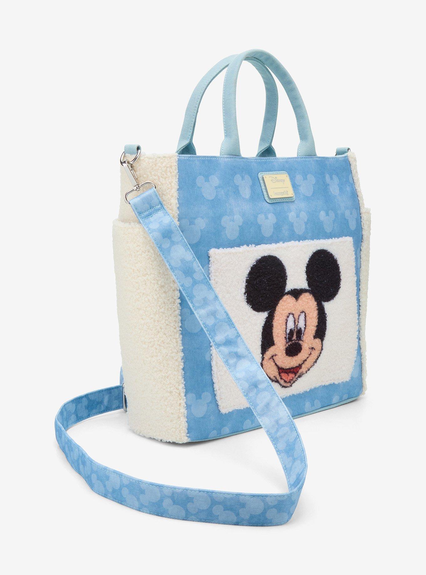 Cartera tote convertible sherpa Mickey Mouse