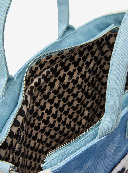 Cartera tote convertible sherpa Mickey Mouse