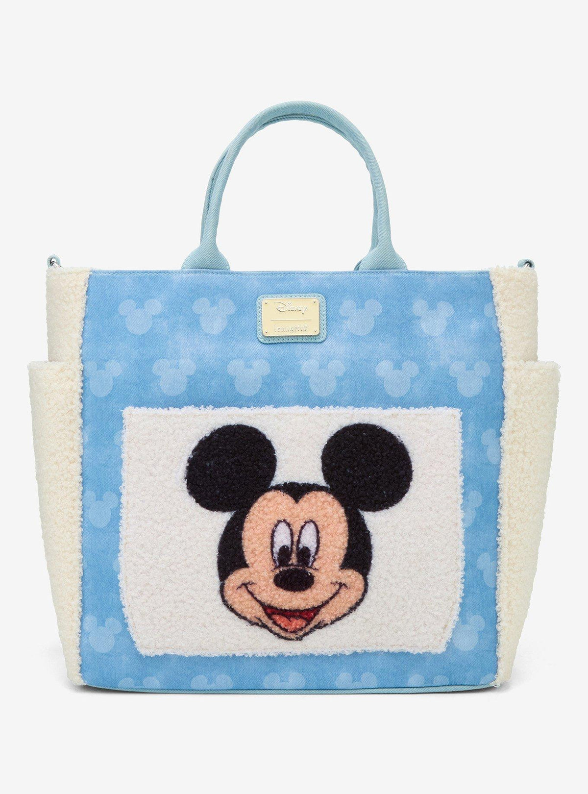 Cartera tote convertible sherpa Mickey Mouse