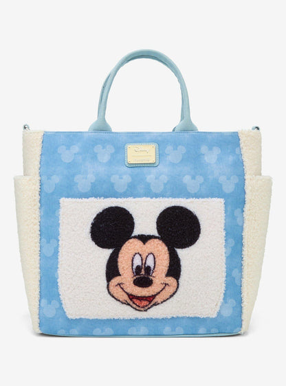Cartera tote convertible sherpa Mickey Mouse