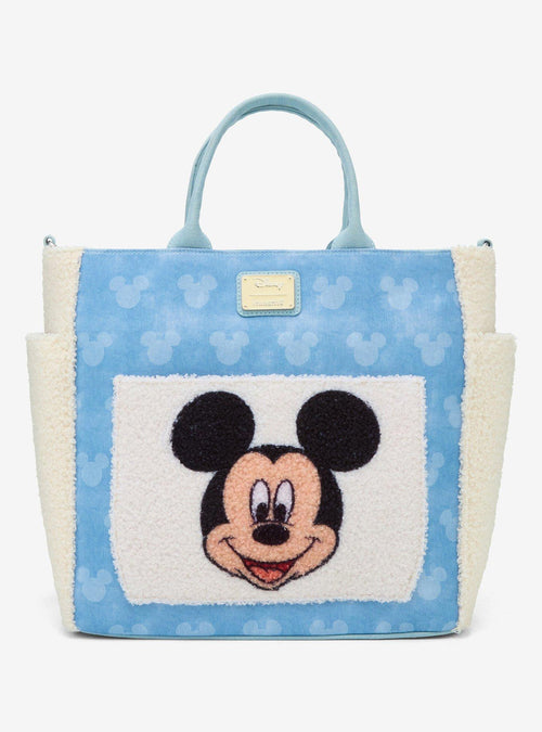 Cartera tote convertible sherpa Mickey Mouse